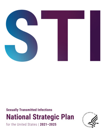 Sexually Transmitted Infections (STI) National Strategic Plan: 2021-2025