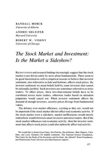 Stock Market And Investment: Is The Market A Sideshow?