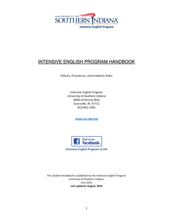 Intensive English Program Handbook