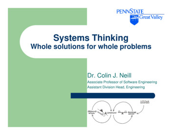 Systems Thinking - Pennsylvania State University