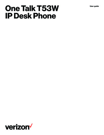 One Talk T53W Se Uie IP Desk Phone - VZW