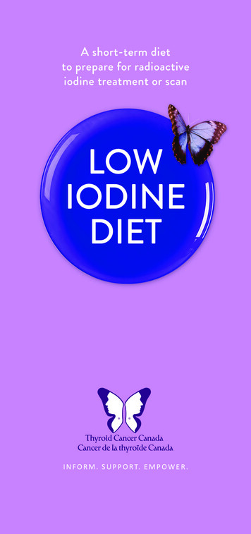 LOW IODINE DIET - Thyroid