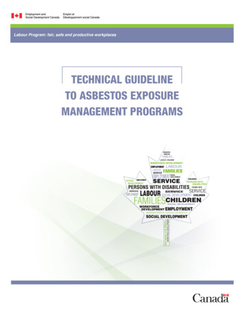Technical Guideline To Asbestos Exposure Management Programs
