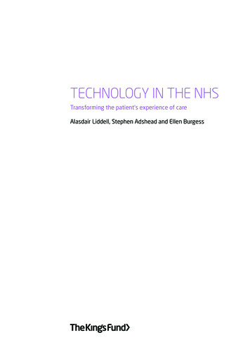Technology In The NhS - King's Fund