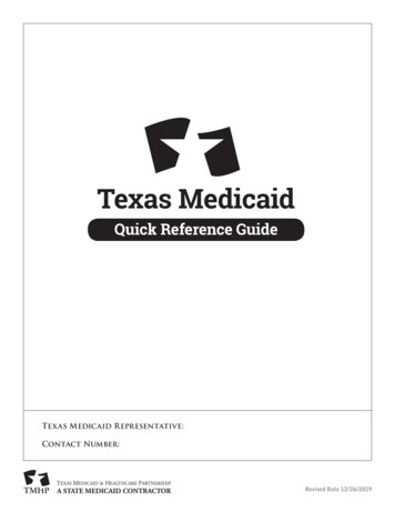 Texas Medicaid Quick Reference Guide - TMHP