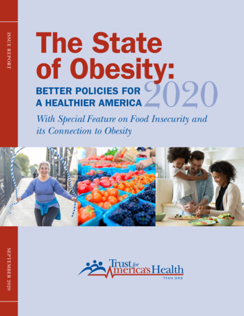 The State Of Obesity: 2020 - Tfah