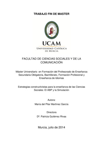 Murcia, Julio De 2014 - Universidad Católica San Antonio De Murcia