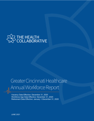 Greater Cincinnati Healthcare Annual Workforce Report