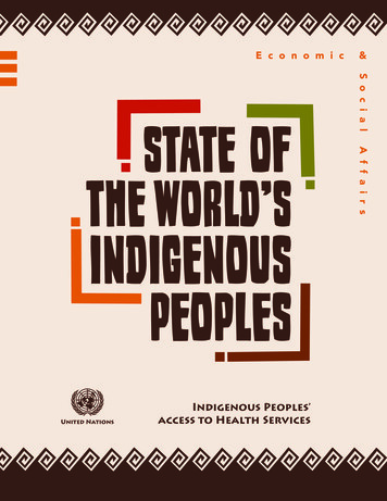 Indigenous Peoples' United Nations Access To Health Services
