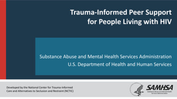 Trauma-Informed Peer Support For People Living With HIV