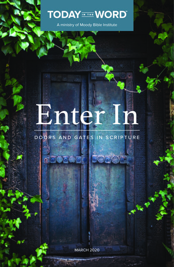 Enter In - Today In The Word