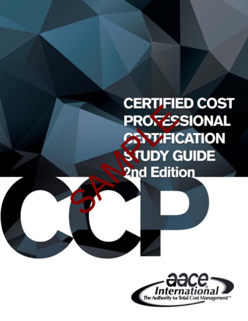 CCP Certification Study Guide, 2nd Edition - AACE International
