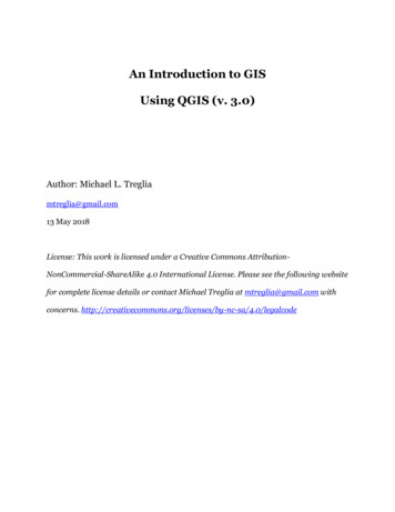 An Introduction To GIS Using QGIS (v. 3.0) - GitHub Pages