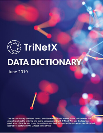 TriNetX Data Dictionary - University Of Washington