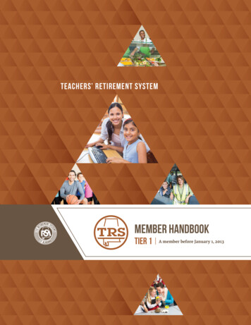 Teachers' RETIREMENT SYSTEM - Schoolwires