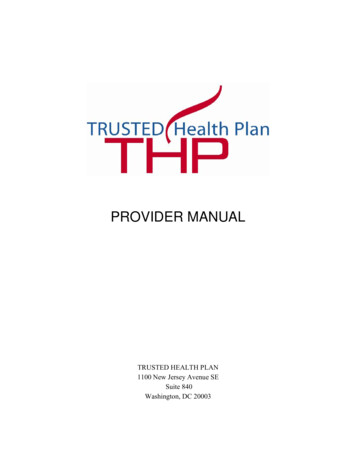 TRUSTED Health Plans (THP) - CareFirst CHPDC