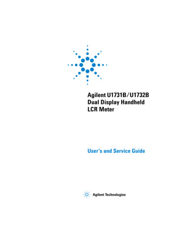 Agilent U1731B/U1732B Dual Display Handheld LCR Meter