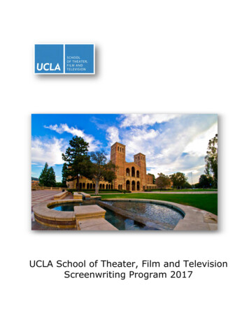 UCLA School Of Theater, Film And Television Screenwriting Program 2017