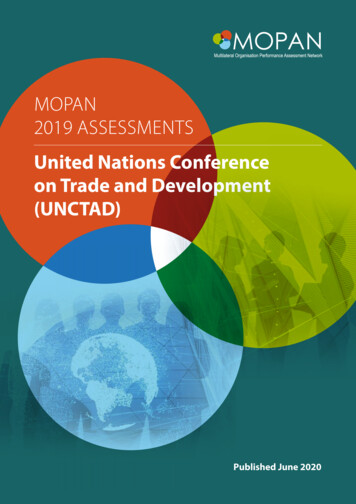 United Nations Conference On Trade And Development (UNCTAD)