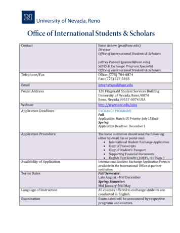 Director Office Of International Students & Scholars SEVIS & Exchange .