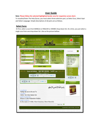 User Manual MoRA - Online - Al Quran: Digital