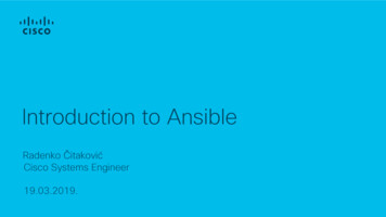 Introduction To Ansible - Cisco