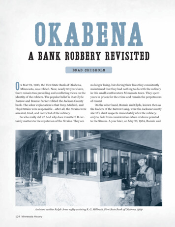 Okabena: A Bank Robbery Revisited - Minnesota Historical Society