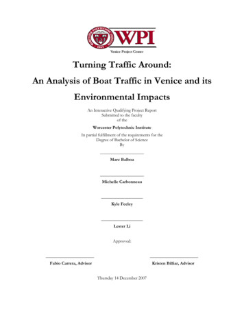 Venetian Boat Traffic And Its Environmental Impacts