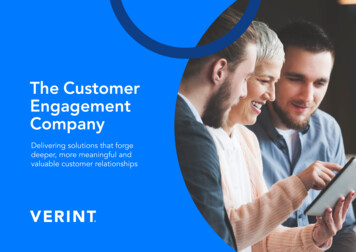 The Customer Engagement Company - Verint Systems
