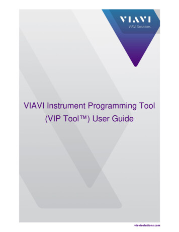 VIAVI Instrument Programming Tool (VIP Tool ) User Guide