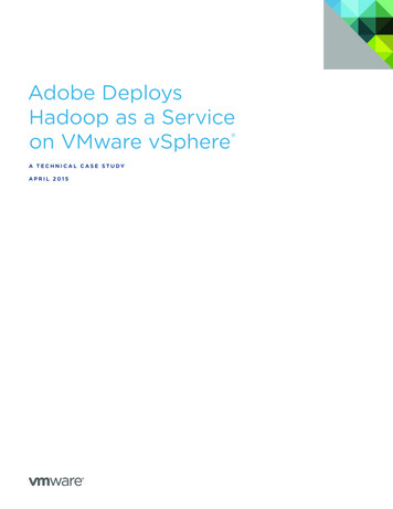 Adobe Deploys Hadoop As A Service On VMware VSphere