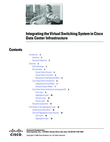 Integrating The Virtual Switching System In Cisco Data Center .