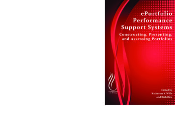 EPortfolio Performance Support Systems - WAC Clearinghouse