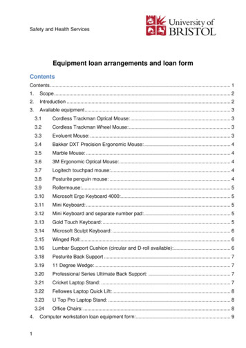 Equipment Loan Arrangements And Loan Form - University Of Bristol
