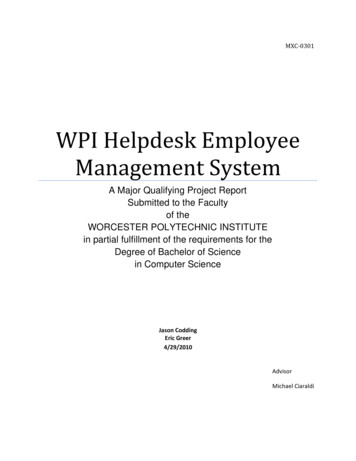 WPI Helpdesk Employee Management System