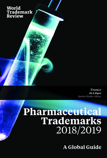 Pharmaceutical Trademarks 2018/2019 - DLA Piper