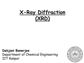 X-Ray Diffraction (XRD) - IIT Kanpur