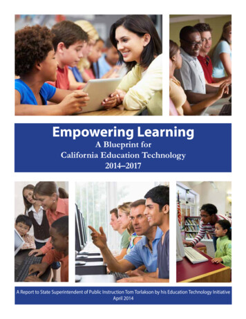 Empowering Learning - A Blueprint For Great Schools (CA Dept Of Education)