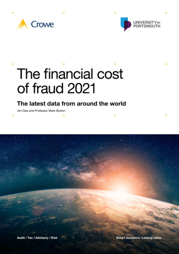 The Financial Cost Of Fraud 2021 - F.datasrvr 