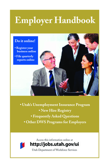 Employer Handbook - Utah