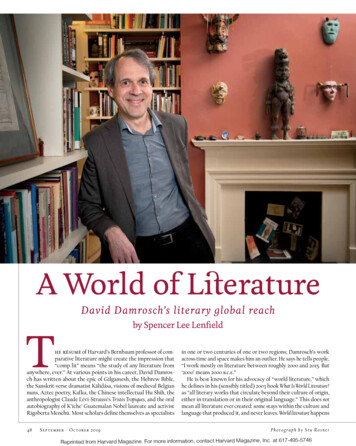 A World Of Literature - Harvard Magazine