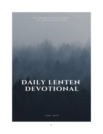 PDF 2019 PCUM Lenten Devotional