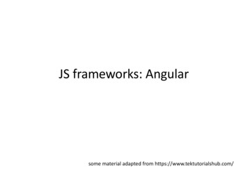 JS Frameworks: Angular - Latemar.science.unitn.it
