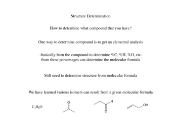 Structure Determination How To Determine What Compound That You Have .