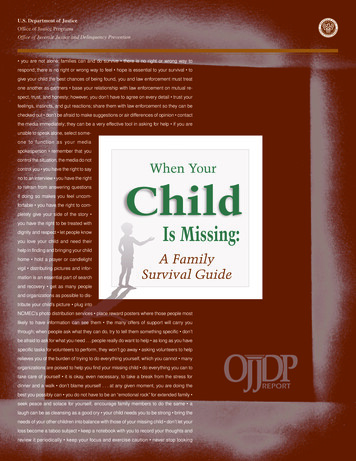 When Your Child Is Missing: A Family Survival Guide