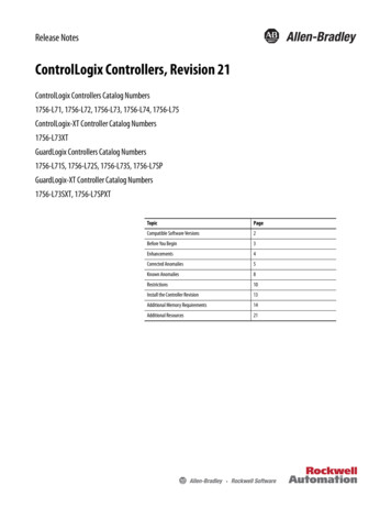 ControlLogix Controllers, Revision 21 Release Notes