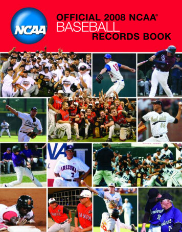 Official 2008 NCAA Baseball Records Book