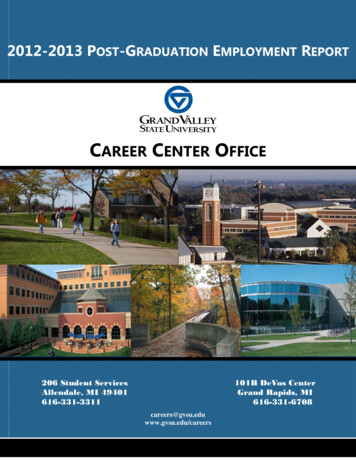 2012-2013 Post-graduation Employment Report