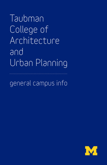 Taubman College Of Architecture And Urban Planning
