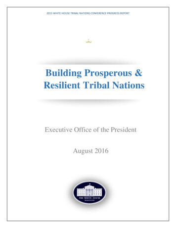 Building Prosperous & Resilient Tribal Nations - Whitehouse.gov
